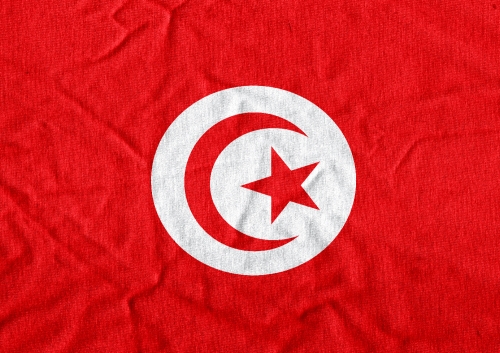 Tunisia flag and Heart icon