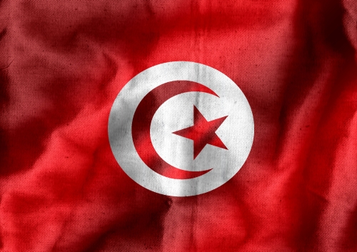 Tunisia flag and Heart icon