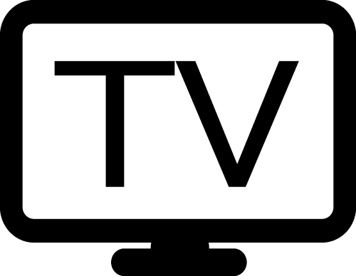 TV icon sign