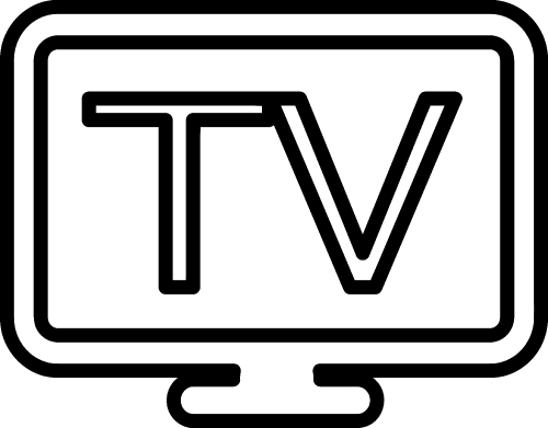 TV icon sign