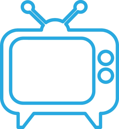 TV icon sign symbol design