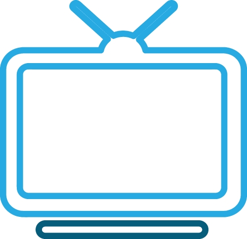 TV icon sign symbol design