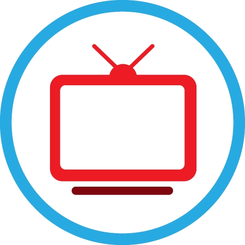 TV icon sign symbol design