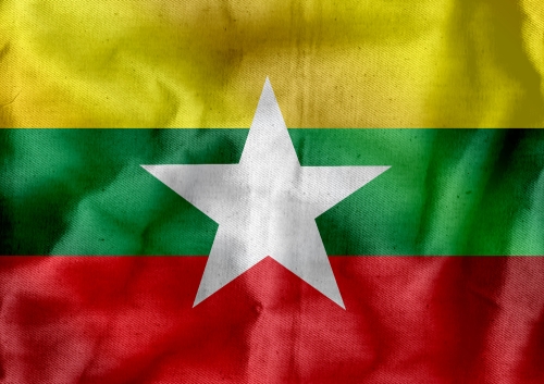 Union of Myanmar flag or Burma flag themes idea design