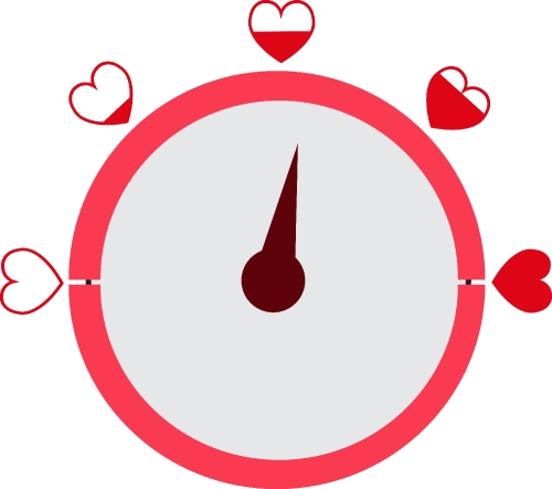 Valentine's day card idea Love meter sign design