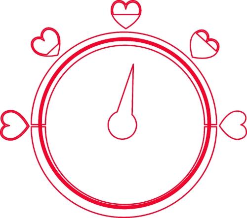 Valentine's day card idea Love meter sign design