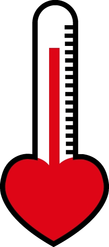 Valentine's day card idea Love meter sign design