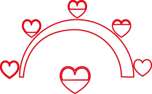 Valentine's day card idea Love meter sign design