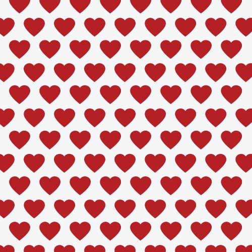 vector heart Valentines day pattern background