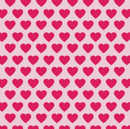 Vector heart Valentines day pattern background