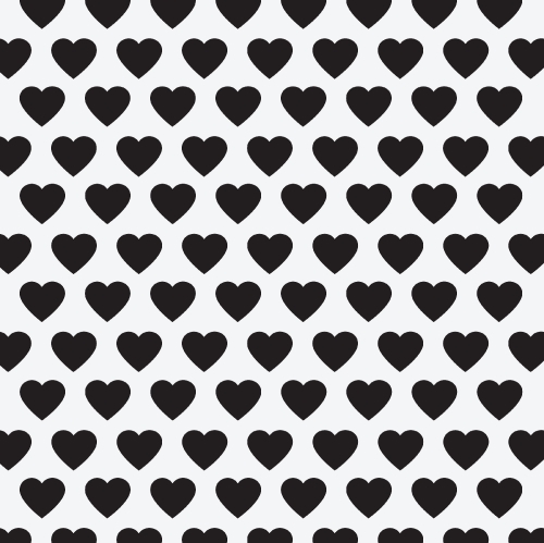 Vector heart Valentines day pattern background
