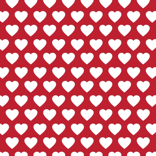 Vector heart Valentines day pattern background