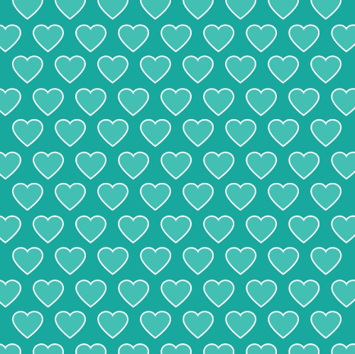 Vector heart Valentines day pattern background