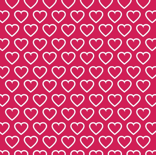 Vector heart Valentines day pattern background