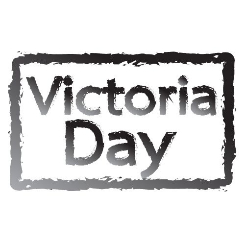 Victoria Day text background