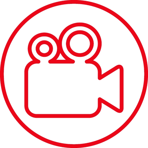 video camera icon sign design