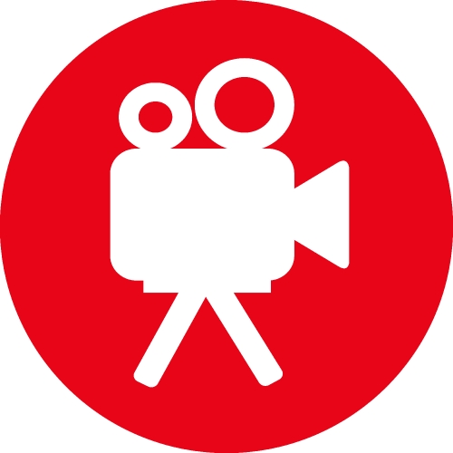 video camera icon sign design