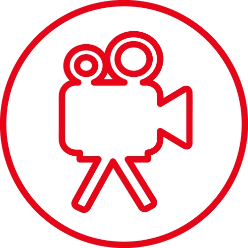 video camera icon sign design