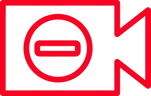 Video camera icon sign symbol design