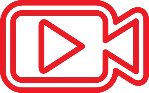 Video camera icon sign symbol design