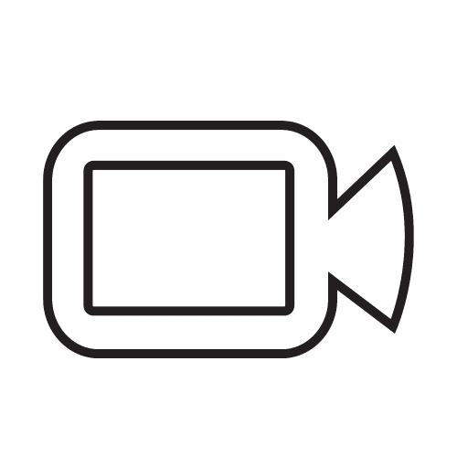 Video camera sign icon