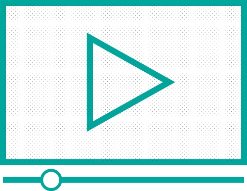 Video stream play icon sign symbol design