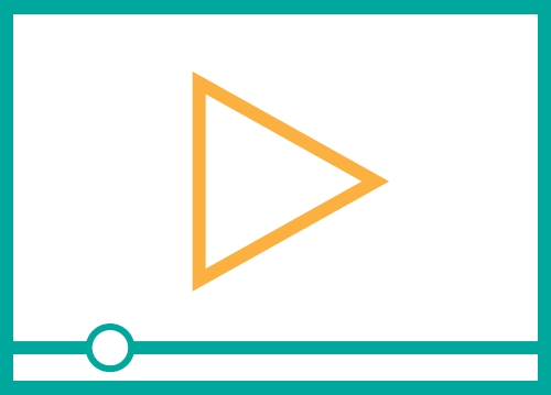 Video stream play icon sign symbol design