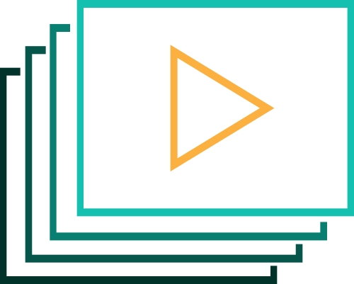 Video stream play icon sign symbol design