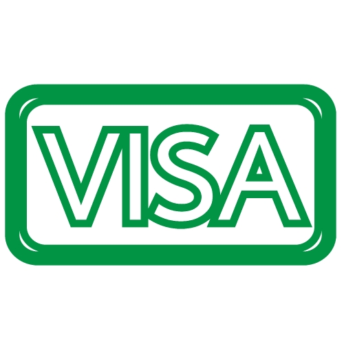 VISA stamp text