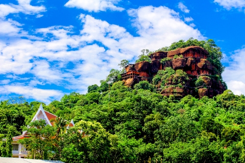 Wat Phu Tok in Bungkan Province , Thailand