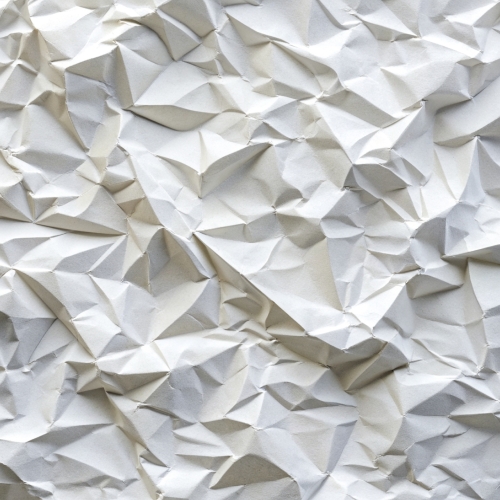 White crumpled paper abstract background design