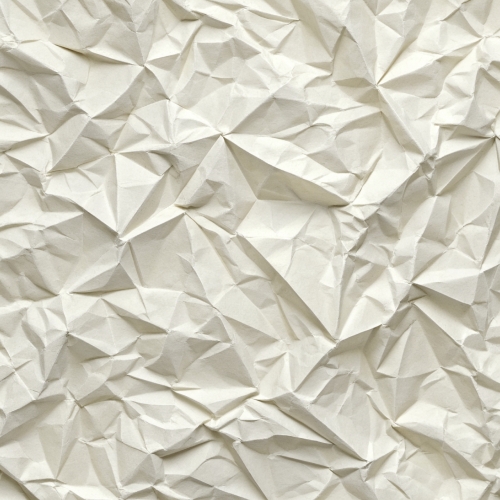 White crumpled paper abstract background design