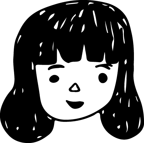 Woman face cartoon icon