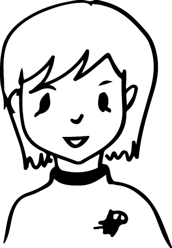 Woman face cartoon icon