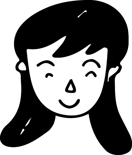 Woman face cartoon icon