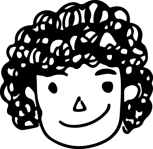 Woman face cartoon icon