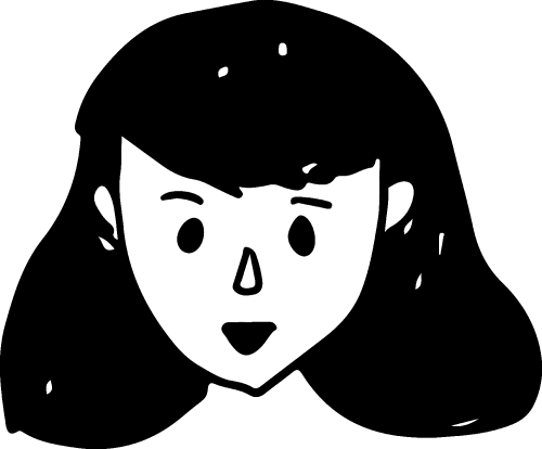 Woman face cartoon icon