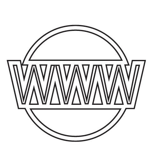 WWW sign icon, World wide web symbol icon