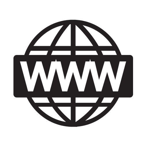 WWW sign icon, World wide web symbol icon