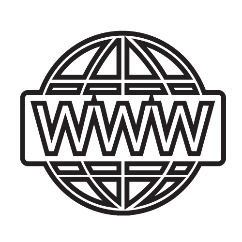 WWW sign icon, World wide web symbol icon